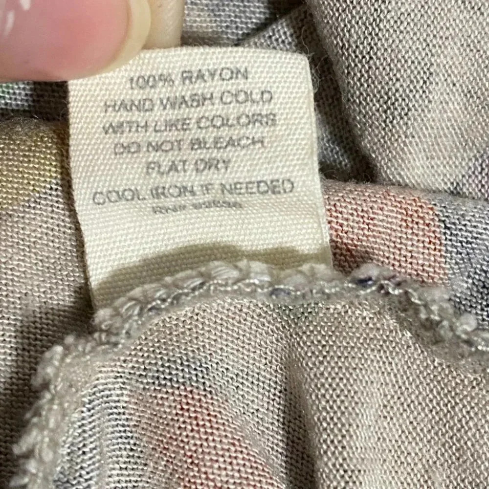 Fossil Maxi Knit Sundress Sz Floral‎ 70's Retro Vibes Knot Front Tank - Picture 4 of 5